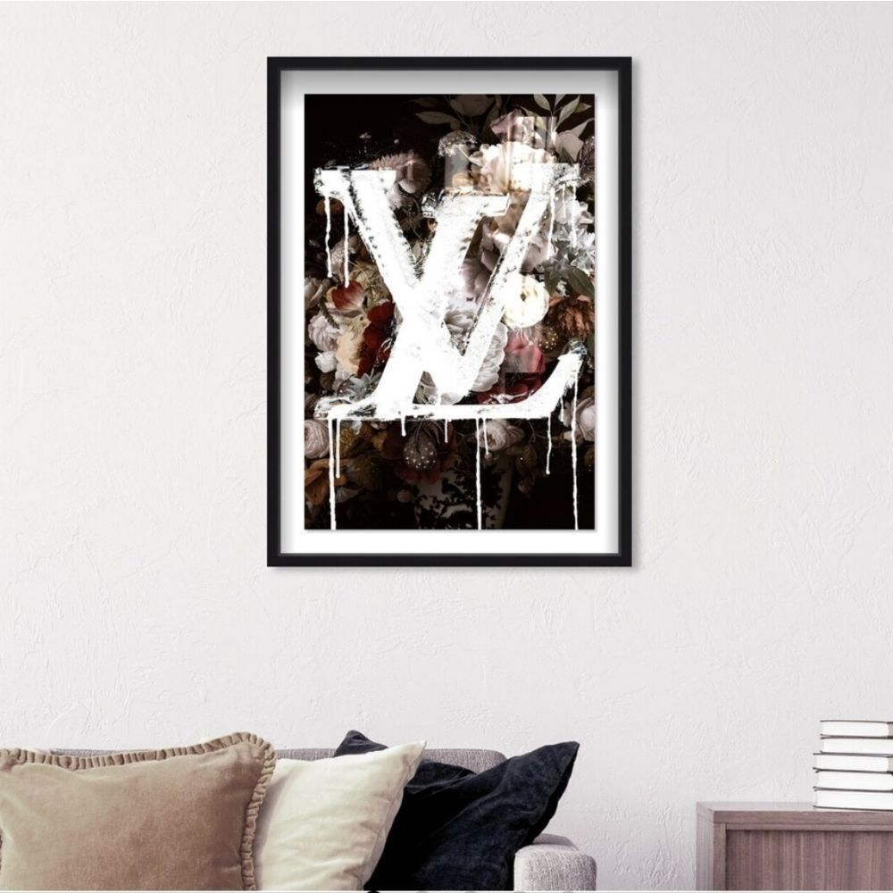 Instinct Style A King In Full Bloom Glitter Embellished Framed Wall Decor